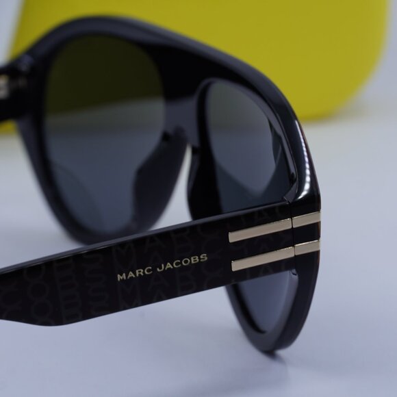 Marc Jacobs MARC 747/S 003L IR Aviator Sunglasses - Pattern Black Grey/Grey - Picture 10 of 11